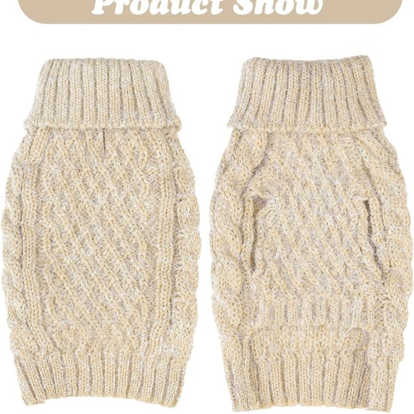Cyeollo Cozy Cream Dog Sweater - Picture 3 of 6